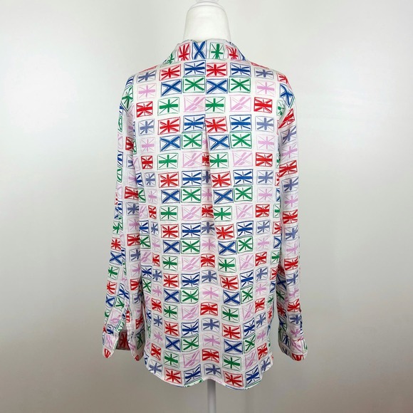 Boden Multicolor Union Jack Button Down Shirt - Picture 4 of 16